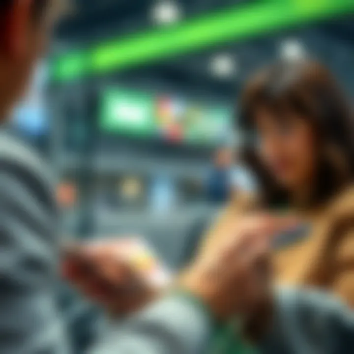 A person comfortably using a mobile device for betting on the go.