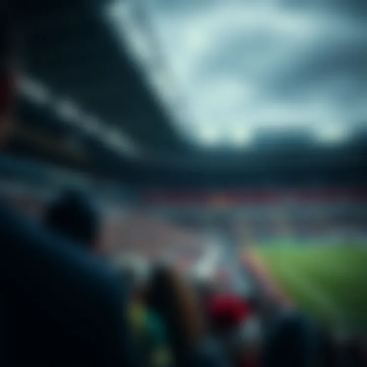 Stadium atmosphere during an AEK Athens FC game