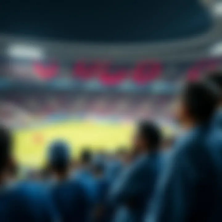 The iconic stadium of Al Hilal FC filled with passionate fans.