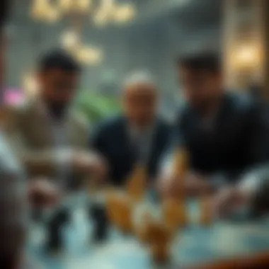 An illustration depicting a strategic move in Andar Bahar