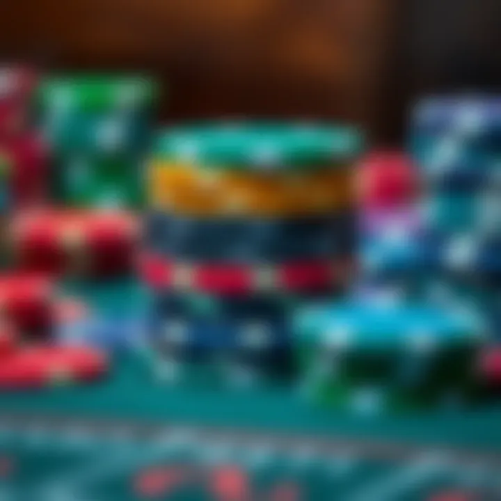 Understanding Betting Options in Baccarat A stack of colorful chips representing betting options in baccarat