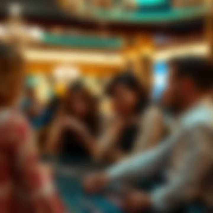 Social interaction in a baccarat gaming environment