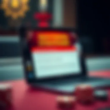 Mastering Strategies for Online Baccarat A strategic guide displayed on a laptop screen for playing baccarat