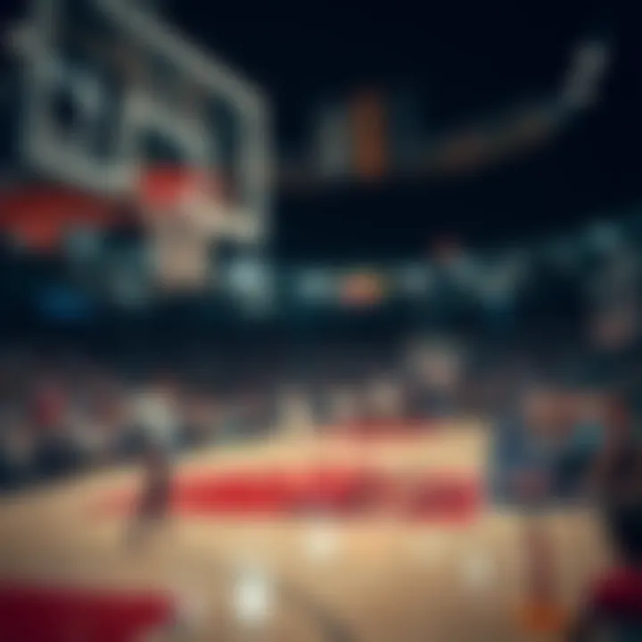 Statistical trends in basketball games