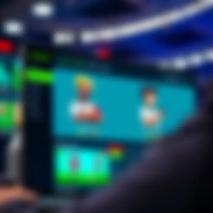 User Interface Features of Betmotion Screenshot of Betmotion user interface showcasing features