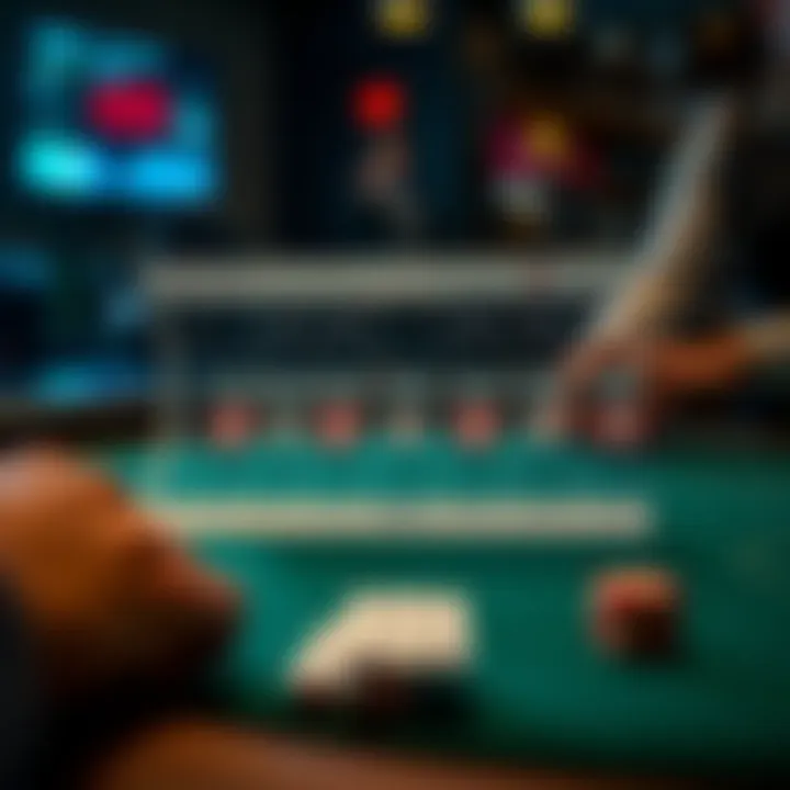 A strategic diagram illustrating advanced betting techniques in blackjack.