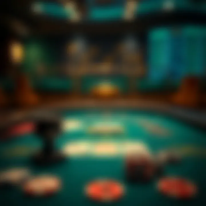 An engaging layout of a blackjack table showcasing the essential rules for gameplay.