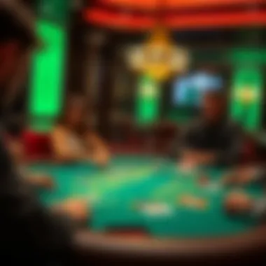 Engaging Blackjack Gameplay Blackjack table with players