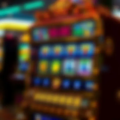 An intricate design of a bonus slot machine showcasing vibrant symbols and potential winning combinations