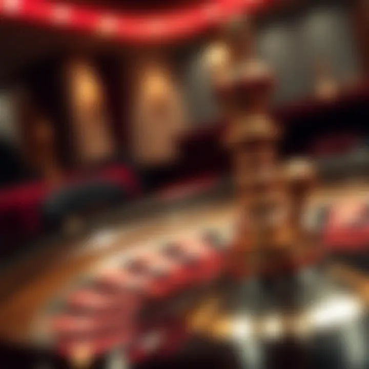 An elegant roulette wheel in motion