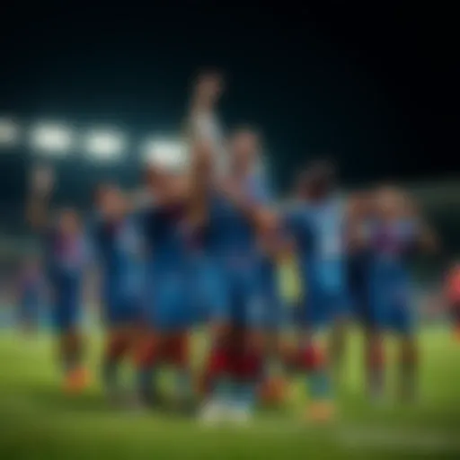 Chiang Rai United team celebrating a victory