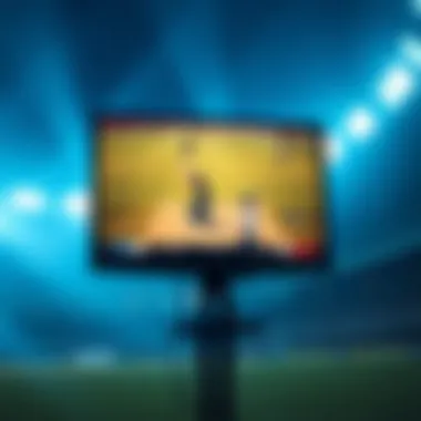 Exciting Cricket Match Highlights via Crictime Cricket match highlights on a screen