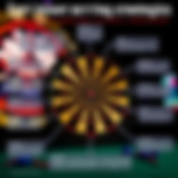 Infographic on various dart betting strategies