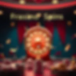 Concept of free casino spins illustrated