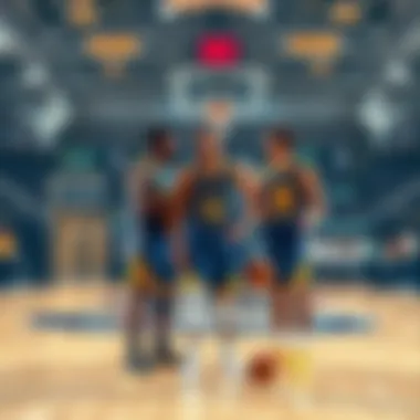 Golden State Warriors Team Dynamics Golden State Warriors showcasing teamwork during a game