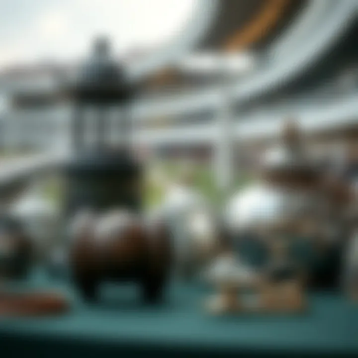 Historical artifacts showcasing the rich culture of Cheltenham Racecourse