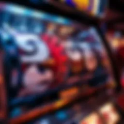 Intricate design of a slot machine showcasing reels