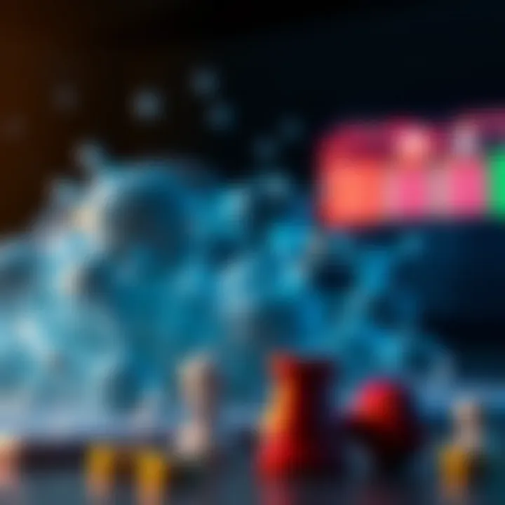 Psychological Elements Abstract Abstract representation of psychological elements in betting