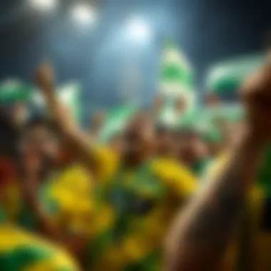 Celebration of Maccabi Haifa Fans Maccabi Haifa fans celebrating