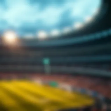 Stadium atmosphere during a Maccabi Haifa game