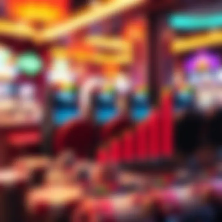 Graph depicting the growth of mobile casino gaming market