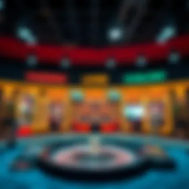 Advanced Live Casino Platform Interface A modern interface of an online live casino platform