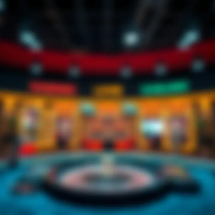 Advanced Live Casino Platform Interface A modern interface of an online live casino platform