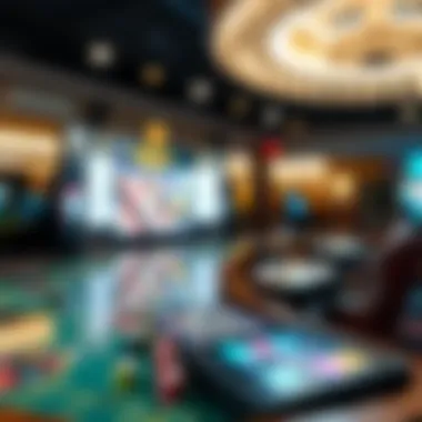 Interactive platform for engaging with online casino environments