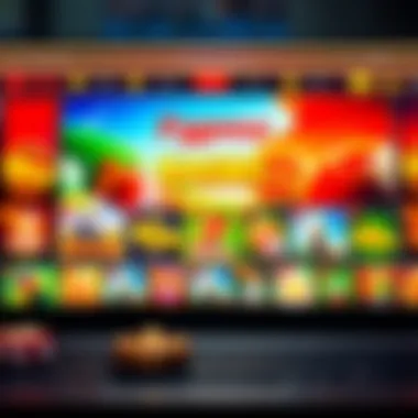 Explore the Online Casino Interface A captivating online casino interface showcasing a variety of games