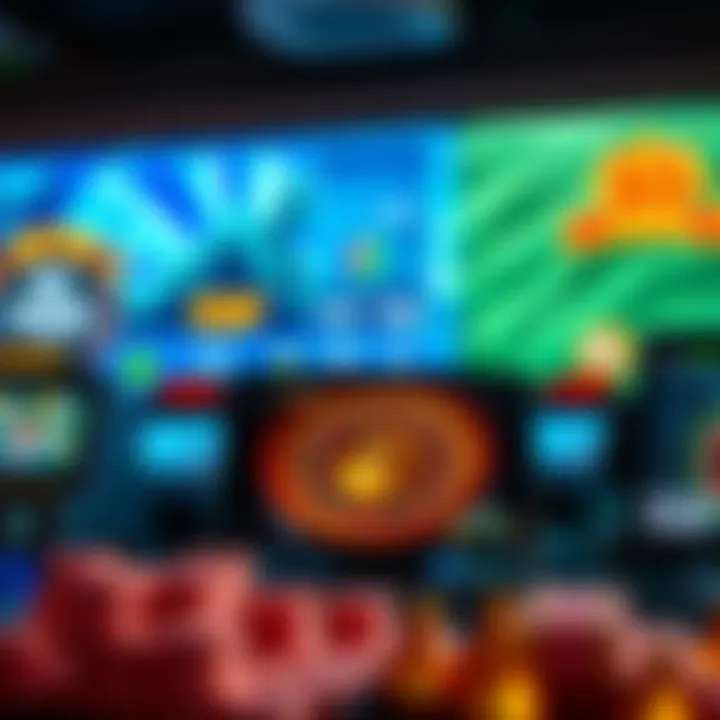 Exploring the Landscape of Online Casino Games Dynamic representation of online casino games showcasing various platforms.
