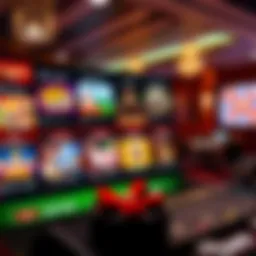 A captivating view of an online casino interface showcasing various games.