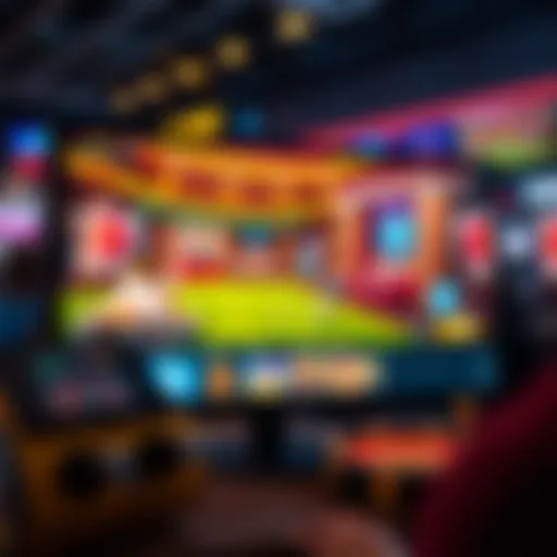 A vibrant online casino interface showcasing live streaming features.