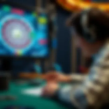 Conceptual representation of online casino mechanics