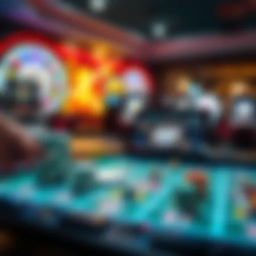 Visual representation of online casino games