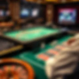 A captivating online casino table showcasing various games.