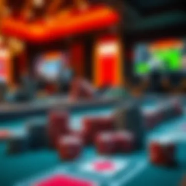 A strategic overview of online gambling strategies depicted visually