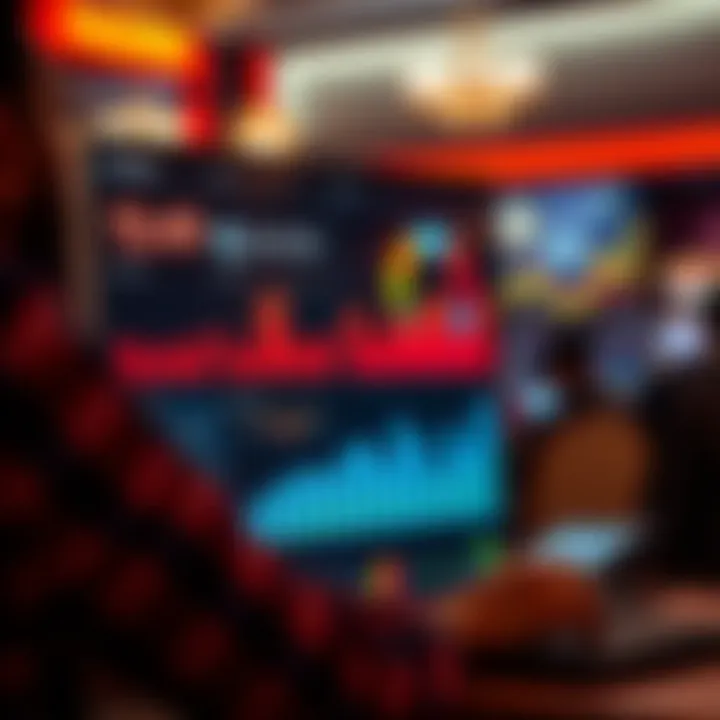 Trends in online gambling visualized through graphs and charts