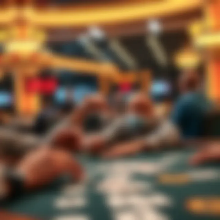 Engaging online poker table with vibrant cards