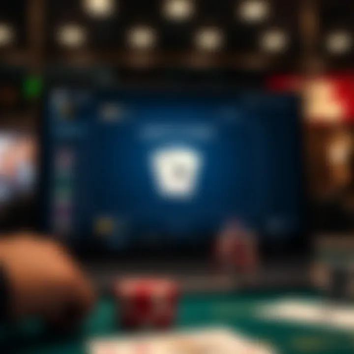 Secure online poker platform with trust symbols