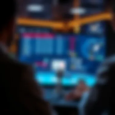 A strategic poker setup on a digital interface