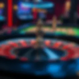 Overview of an online roulette game interface
