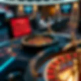 A sophisticated online roulette gaming interface