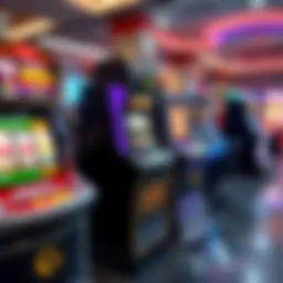 Visual representation of various online slot machines showcasing their designs