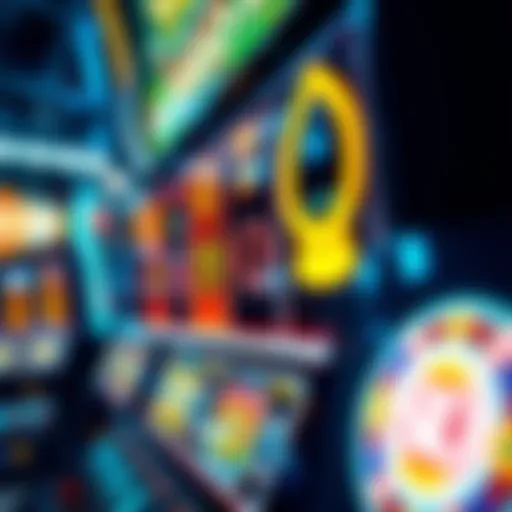 An intricate design of a modern online slot machine interface