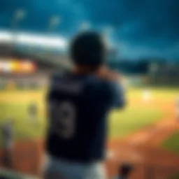 Intense moment of a baseball game between Orix and Hanshin