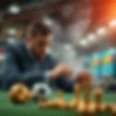 Illustration of strategic betting techniques