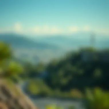 Modern landscape representing contemporary usage