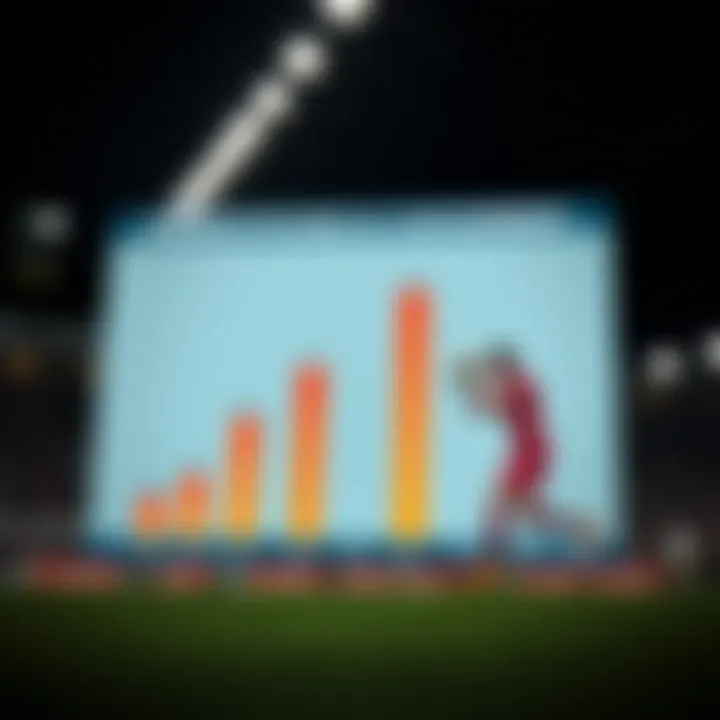Statistical graph comparing player performances