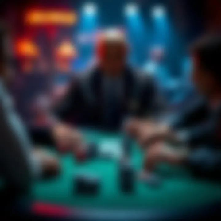 Diverse Strategies for Poker Games Visual depiction of various poker game strategies