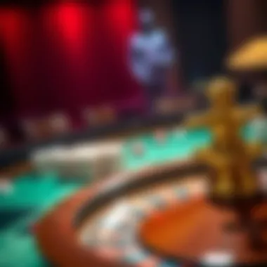 An illustration of various betting options available in roulette